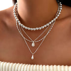 Collier Pendentif Perlé Vintage