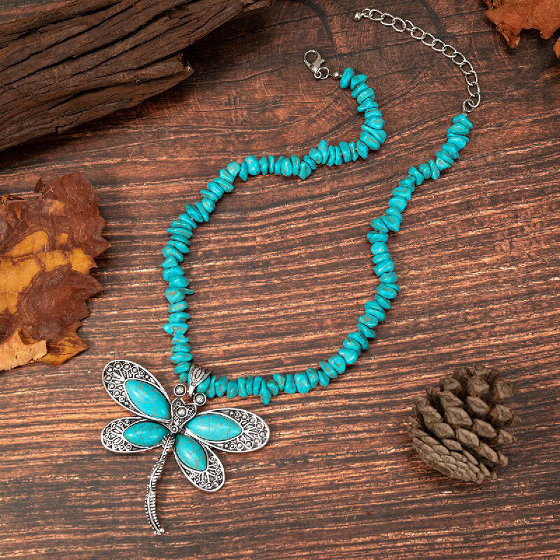 Collier Pendentif Libellule Bohème