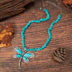 Collier Pendentif Libellule Bohème