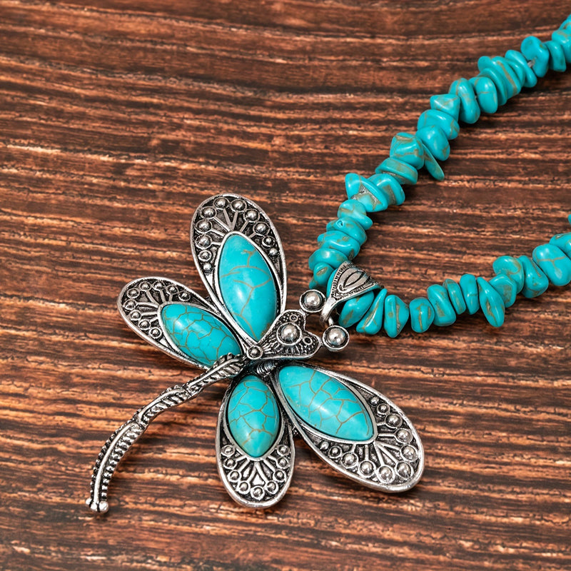 Collier Pendentif Libellule Bohème
