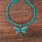 Collier Pendentif Libellule Bohème