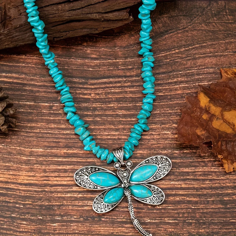 Collier Pendentif Libellule Bohème