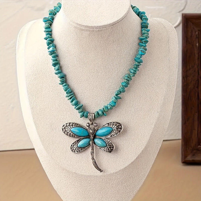 Collier Pendentif Libellule Bohème