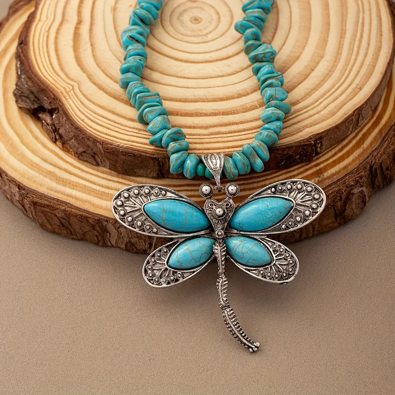 Collier Pendentif Libellule Bohème