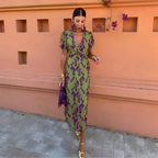Anaïs™ — Robe midi à imprimé élégant