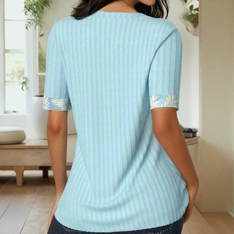 Blouse Patchwork Élégante