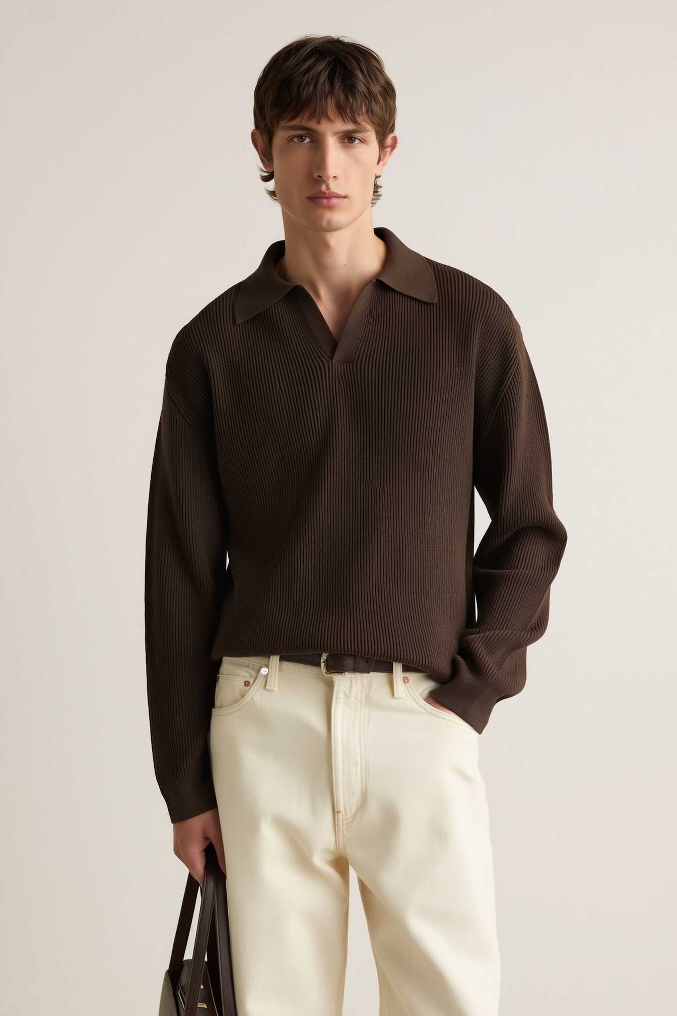 Knitted polo Woolen