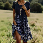 Robe Décontractée À Imprimé Floral