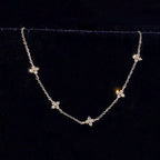 Collier Vintage De Trèfle À Quatre Feuilles