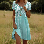 Robe Vintage À Imprimé Floral