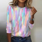 【Manches Longues】T-Shirt Coloré Décontracté