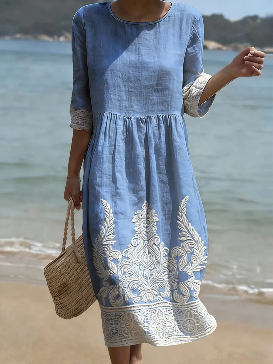 Robe Décontractée Fleurie pour Femme