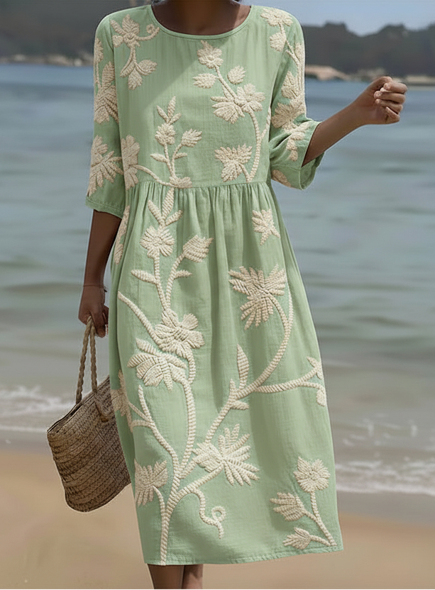 Robe Décontractée Fleurie pour Femme