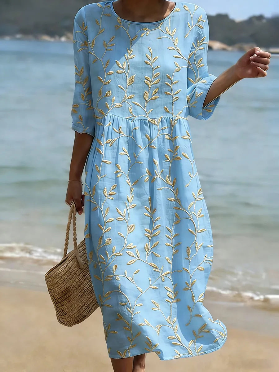Robe Décontractée Fleurie pour Femme