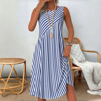 Robe Décontractée À Rayures