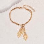 Bracelet Vintage À Feuilles