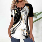 Blouse Dégradée Décontractée