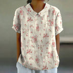 Blouse Vintage À Imprimé Floral