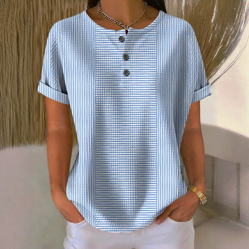 Blouse Rayée Décontractée
