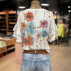 Chemisier Vintage À Imprimé Floral