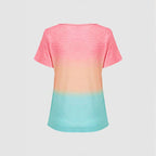 T-Shirt Dégradé Décontracté