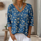 T-Shirt Vintage À Imprimé Floral