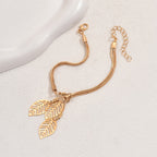 Bracelet Vintage À Feuilles