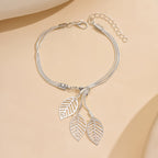 Bracelet Vintage À Feuilles