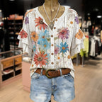Chemisier Vintage À Imprimé Floral