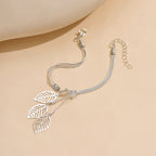Bracelet Vintage À Feuilles