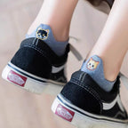 Chaussettes Décontractées À Broderie Chat