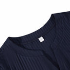 Blouse Décontractée De Couleur Unie