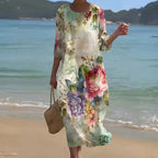 Robe Vintage À Imprimé Floral