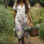 Robe Vintage À Imprimé Floral