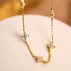 Collier Vintage De Trèfle À Quatre Feuilles