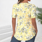 Blouse Élégante À Imprimé Floral