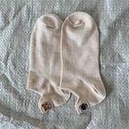 Chaussettes Décontractées À Broderie Chat