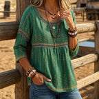 Blouse Décontractée Vintage