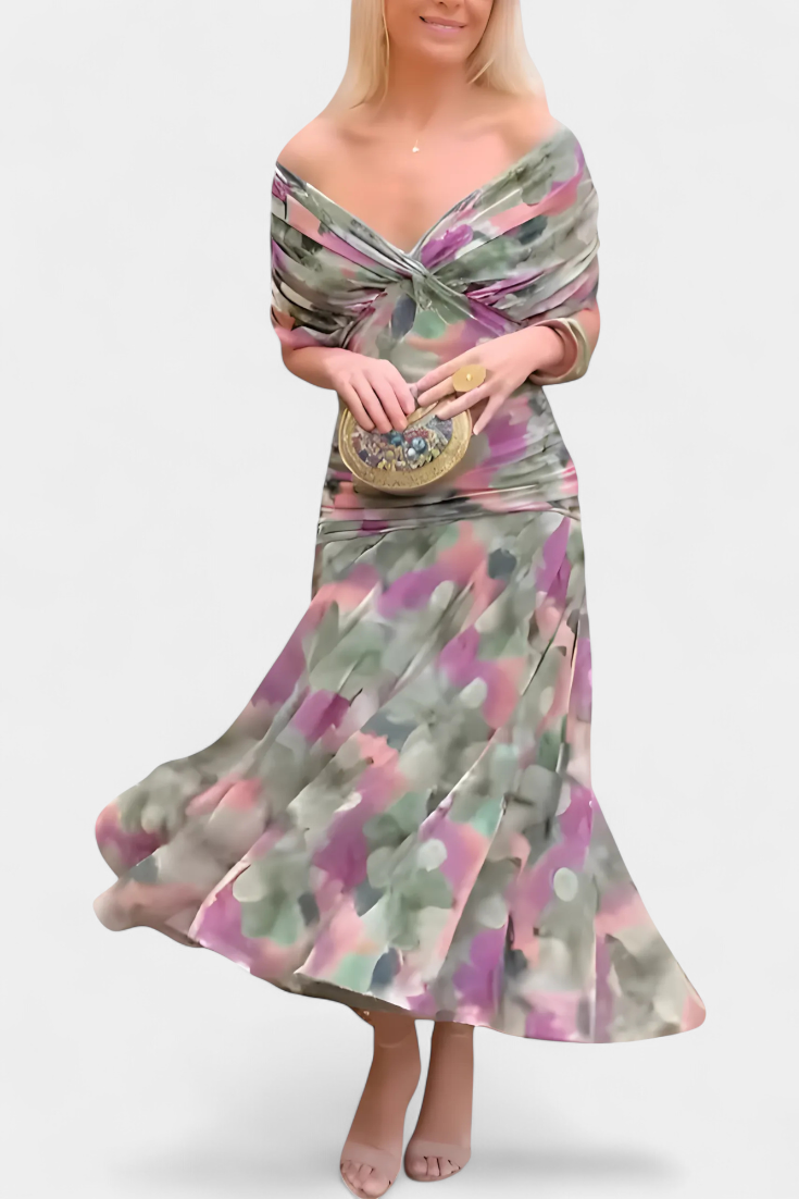 Aveline — Robe florale à grâce aérienne