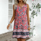 Robe Vintage À Imprimé Ethnique