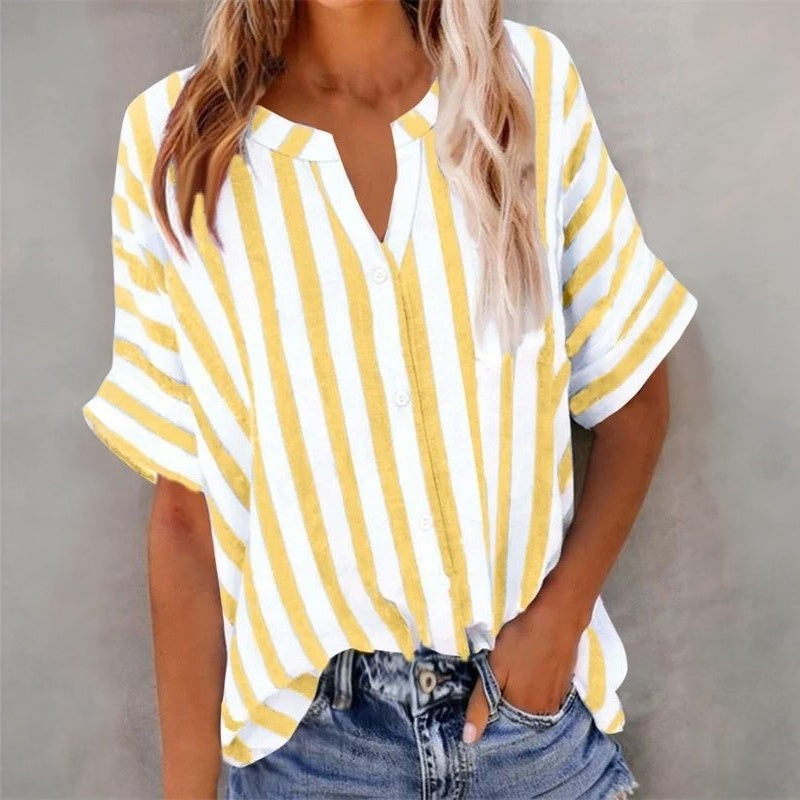Blouse Rayée Décontractée
