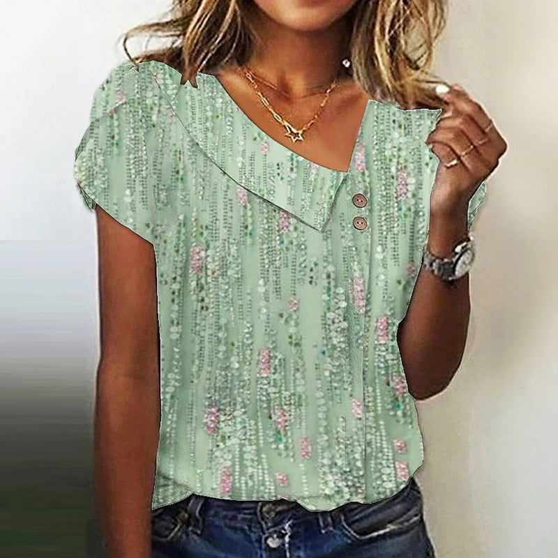 Blouse Imprimée Décontractée
