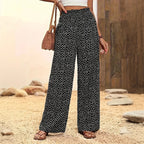 Pantalon À Pois Décontracté