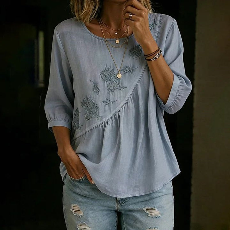 Blouse Décontractée Vintage