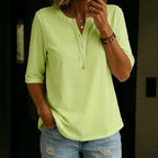 Blouse Décontractée Unie