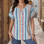 Blouse Rayée Décontractée