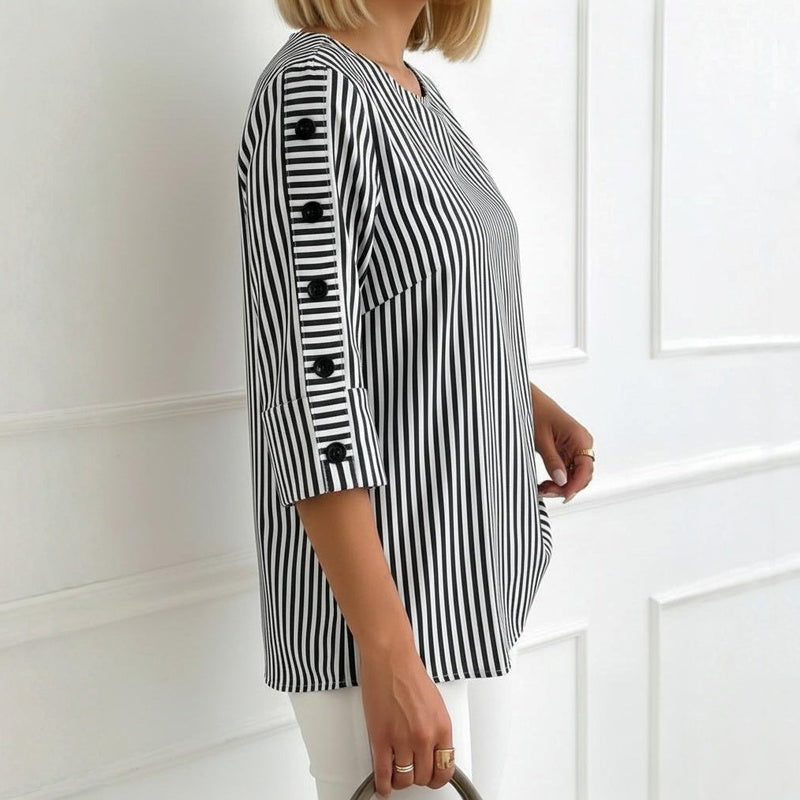 Blouse Rayée Décontractée