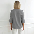 Blouse Rayée Décontractée