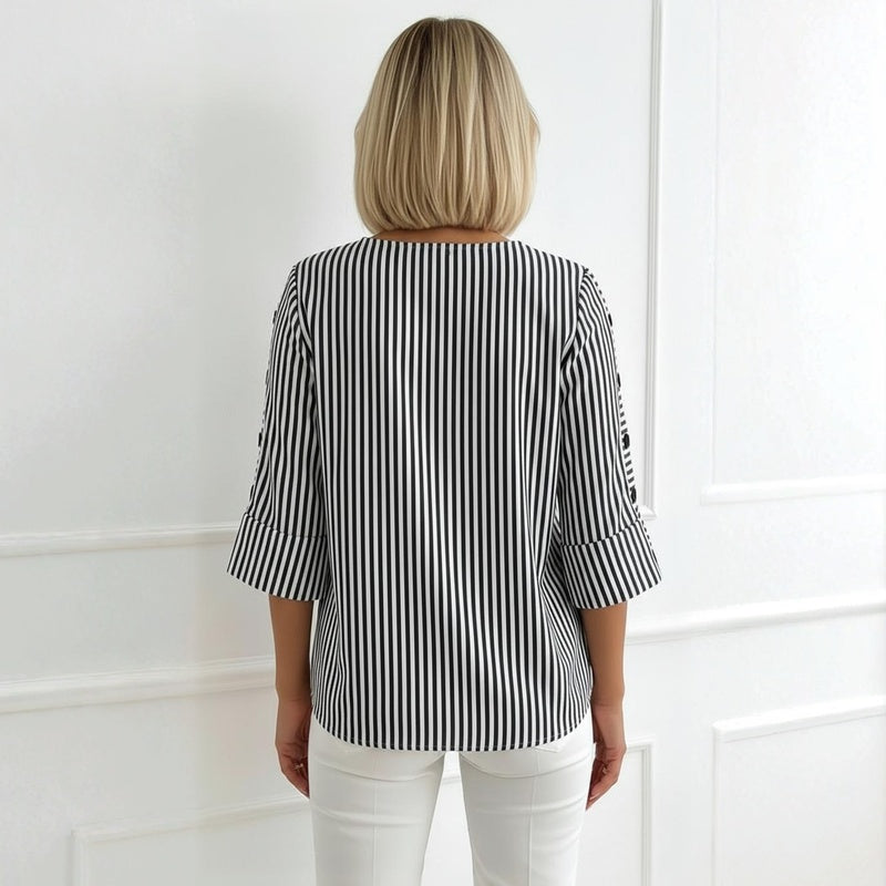 Blouse Rayée Décontractée
