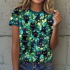 T-Shirt À Imprimé Floral Vintage